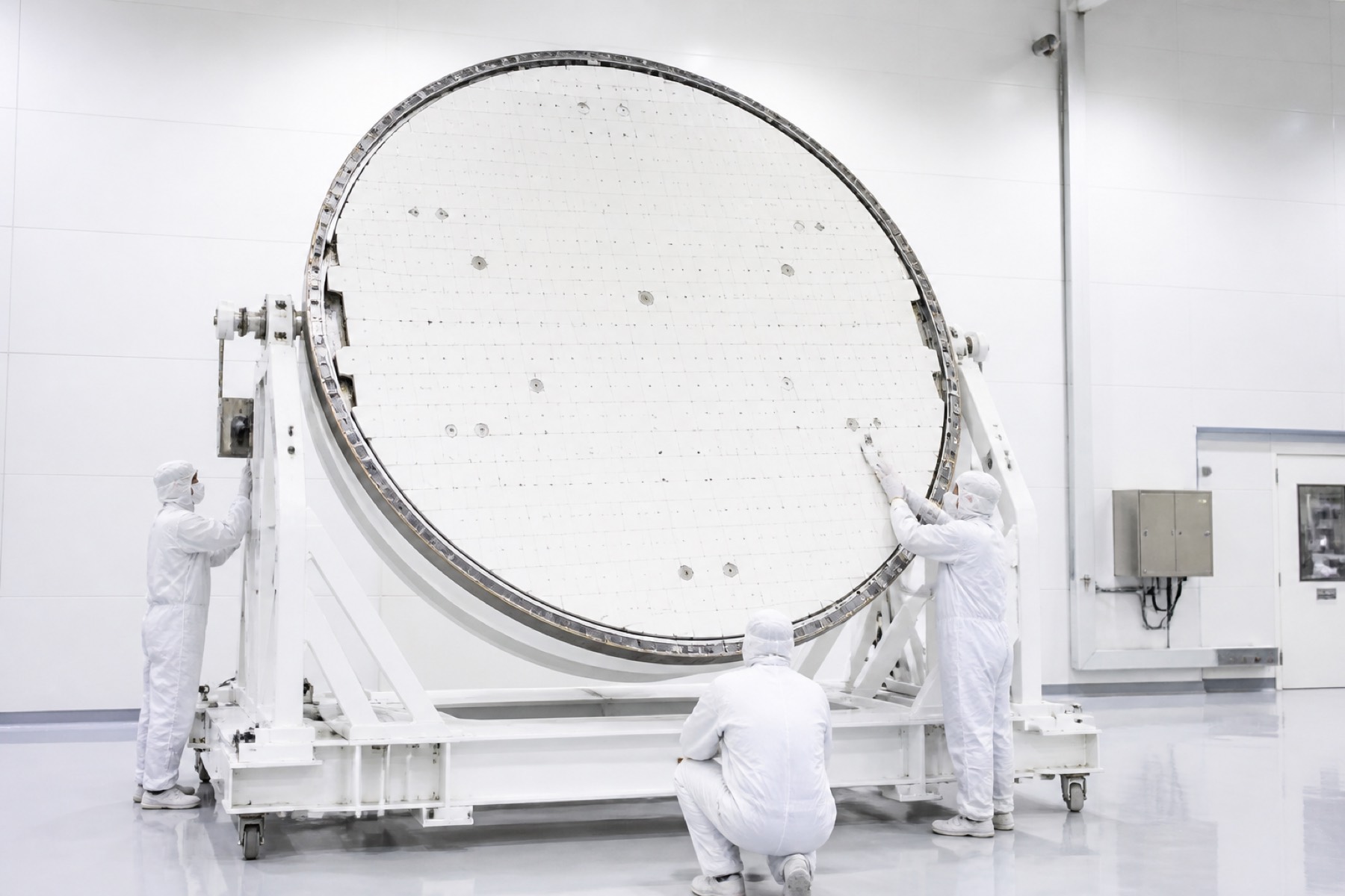 Heat shield inspection in the cleanroom